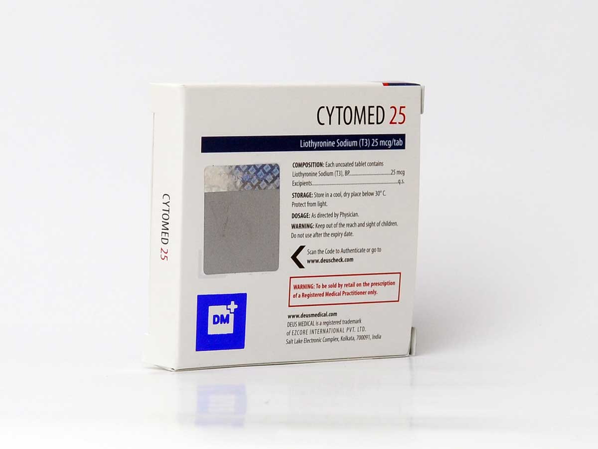 Cytomed 25mcg – Liothyronine Sodium – Deus Medical - Image 2