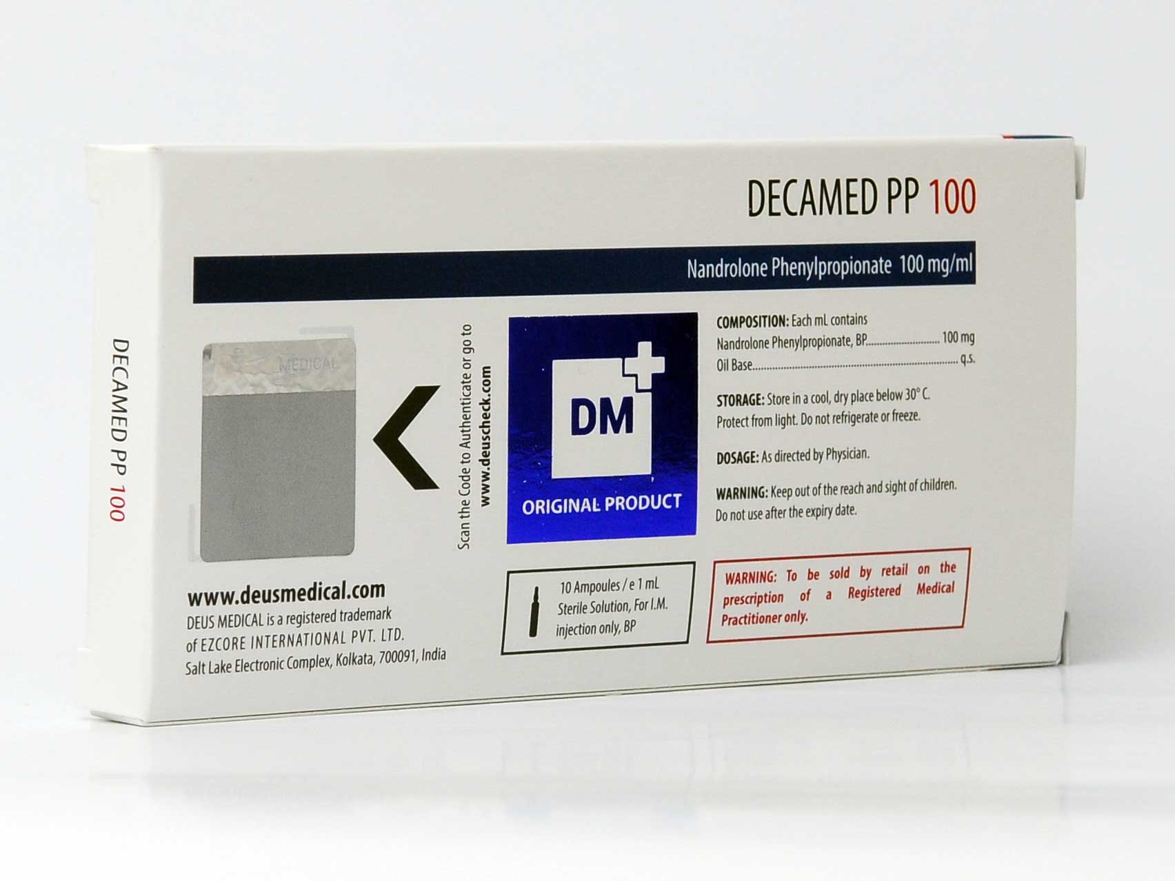 Decamed PP 100mg – Nandrolone Phenylpropionate – Deus Medical - Image 2