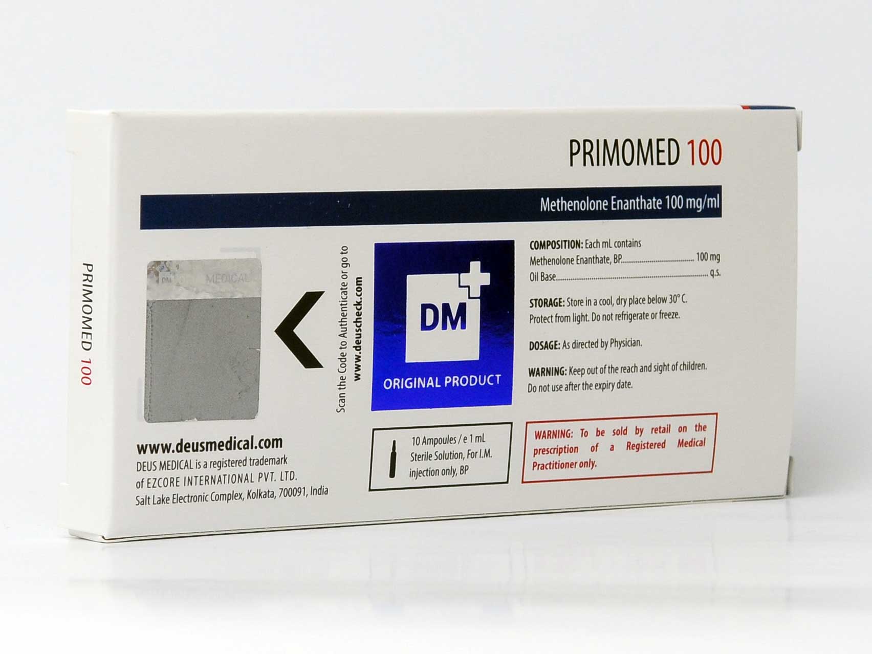 Primomed 100mg – Methenolone Enanthate – Deus Medical - Image 3